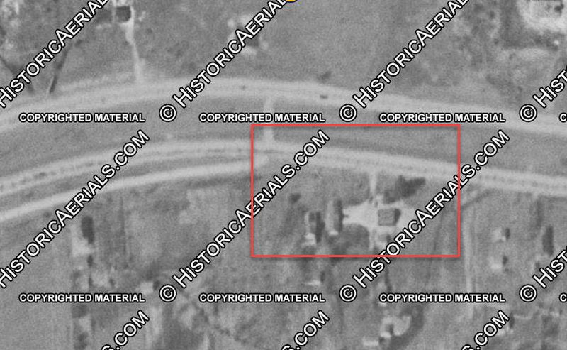 Sunset Cabins - 1951 Aerial (newer photo)